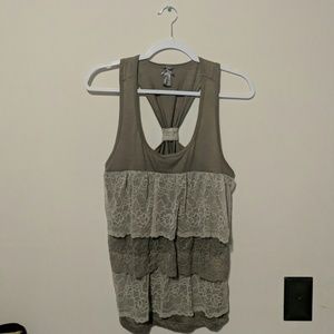 Vanity lacey tank top